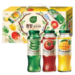 [웅진] 자연은종합음료세트[알로에,토마토,망고(180ml*12병)]